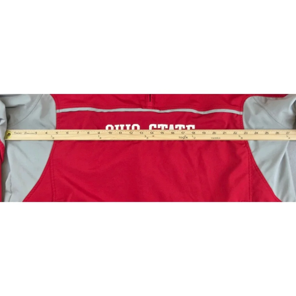 Columbia Ohio State Buckeyes Men's XL Quarter Zip Pullover Jacket Coat OSU NCAA